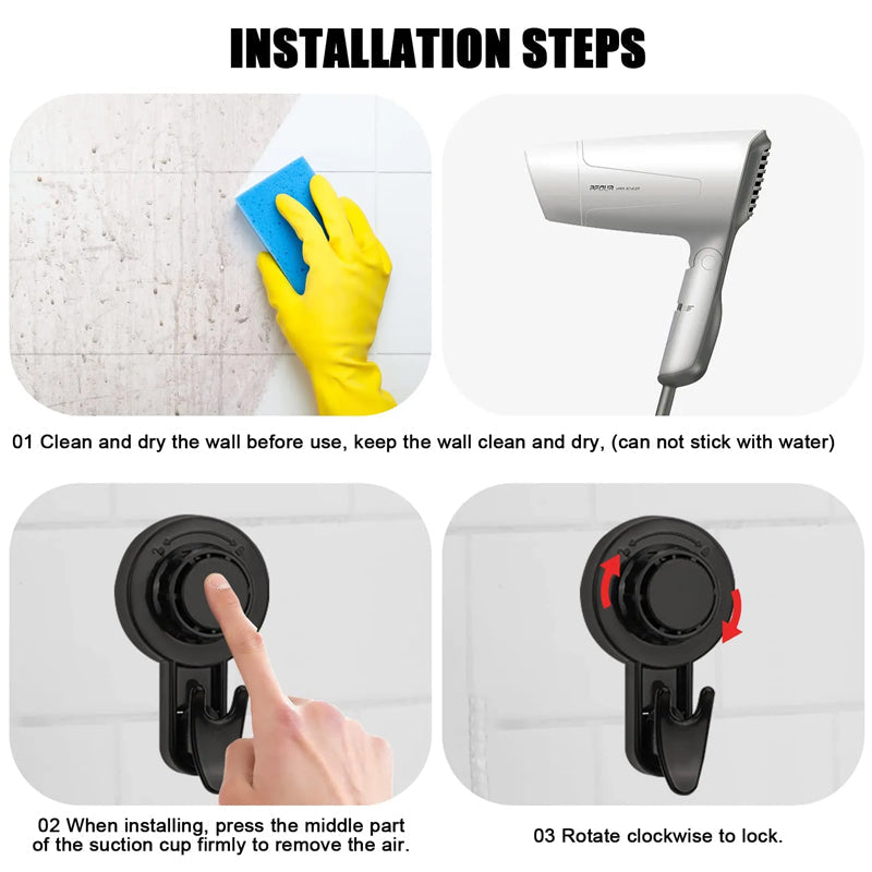 Imukuppikoukut - Vankka kiinnitys ilman porausta