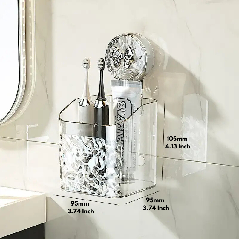 Estante de pared práctico sin perforación para el baño