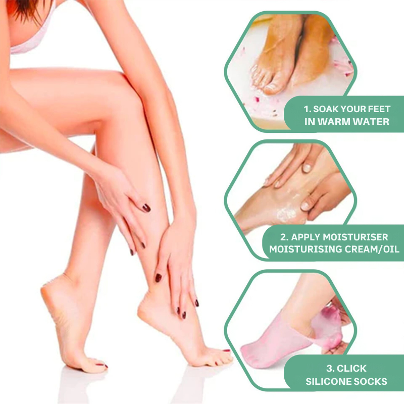 גרבי סיליקון לרגליים רכות ומטופחות