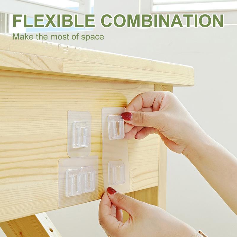 מדבקות דבק דו צדדי לאחסון ללא קידוח