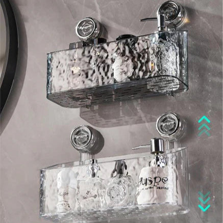 Estante de pared práctico sin perforación para el baño