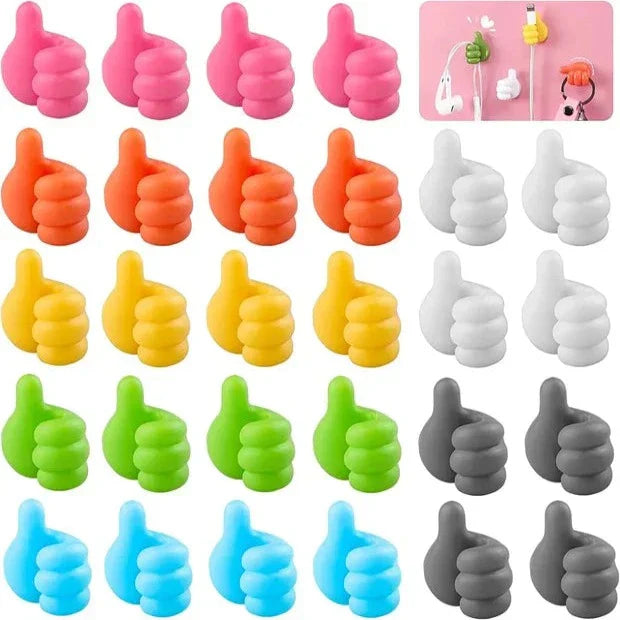 ThumbMate - מתלה קיר יצירתי סיליקון דבק עצמי