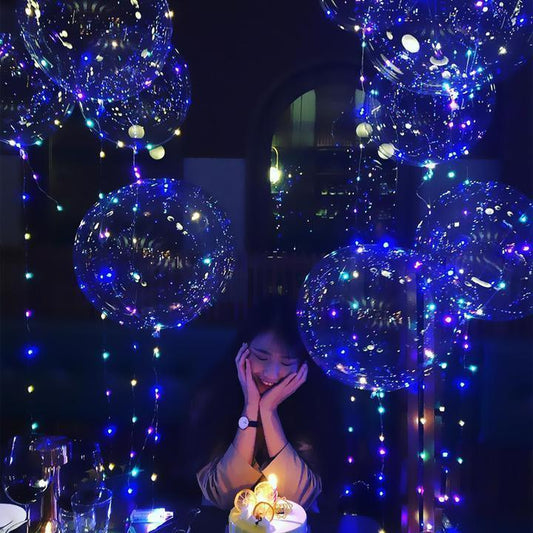 Uudelleenkäytettävät LED-ilmapallot juhliisi valaistukseen (X10)